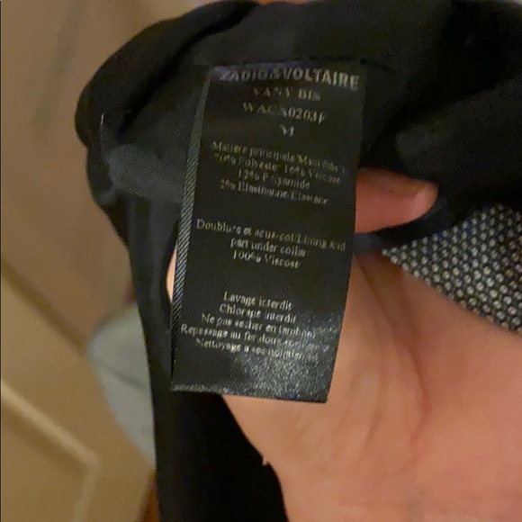 NWOT Zadig & Voltaire Embellished Sleeve Blazer - Picture 6 of 8